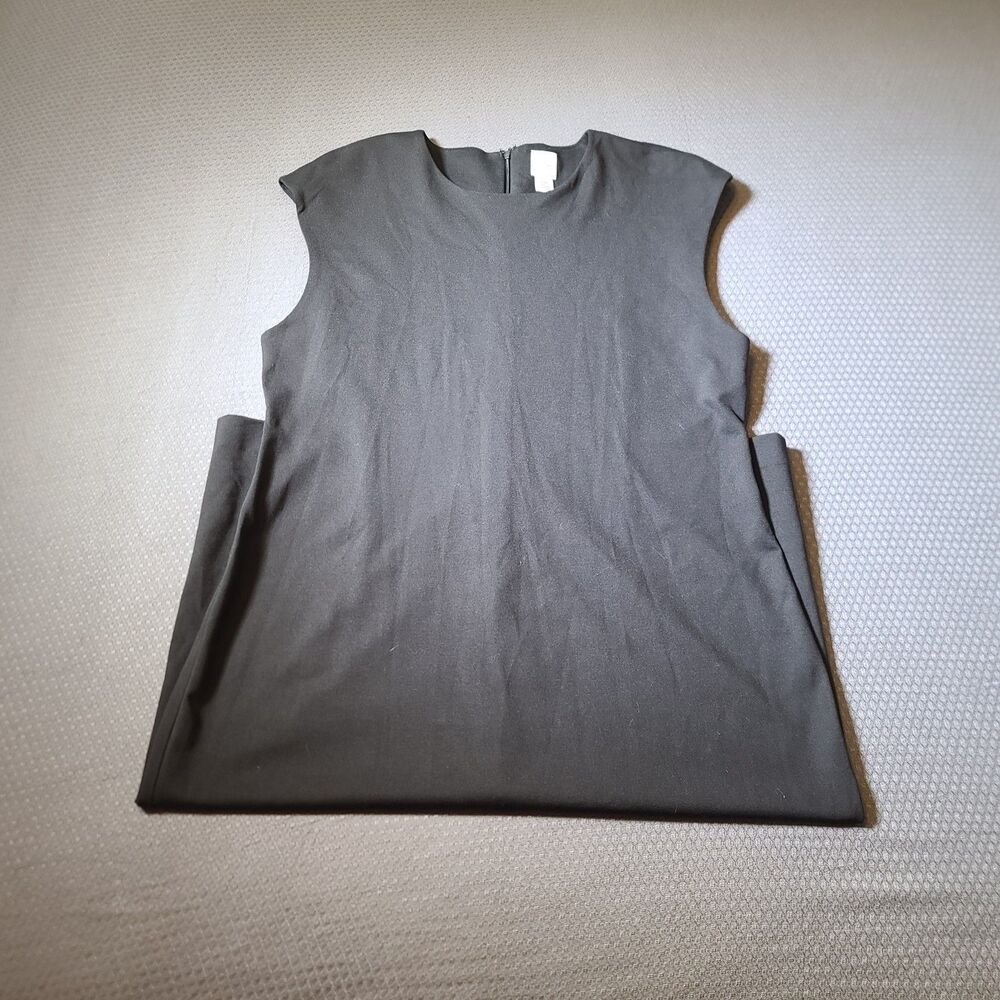 Calvin Klein Women's Sleeveless Black Sheath Dress Zipper Back Size XL